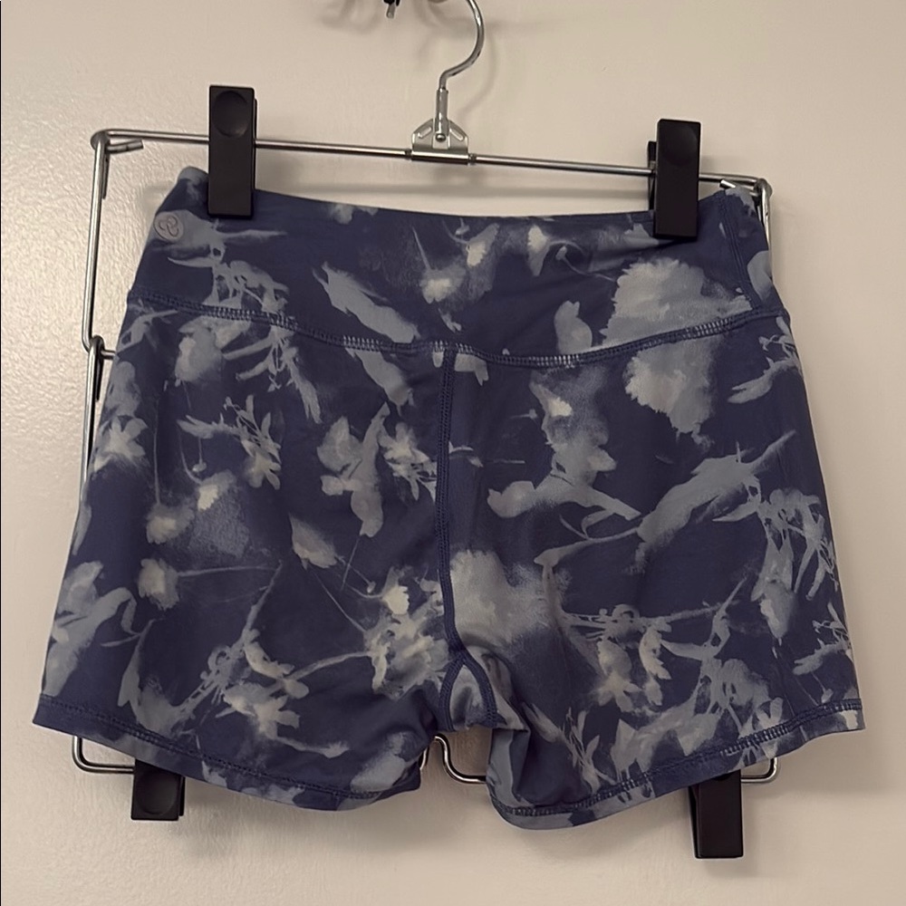 Blue and White Athletic Shorts /Bike Shorts - Picture 2 of 4